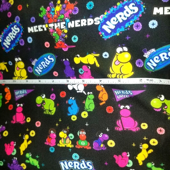 1 Yard Nerds Candy Fabric Print - Picture 1 of 1